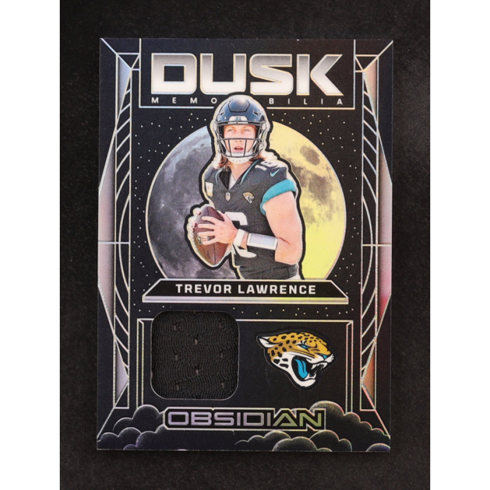 Trevor Lawrence 2024 Panini Obsidian Dusk Memorabilia #5 at PristineAuction.com