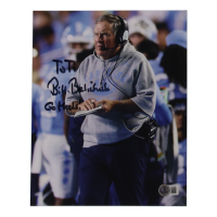 Bill Belichick Signed North Carolina Tarheels 8x10 Photo Inscribed "Go Heels!" (Beckett) at PristineAuction.com