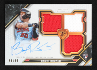 Brent Rooker 2021 Topps Triple Threads #RFPARBR #98/99 JSY AU RC at PristineAuction.com