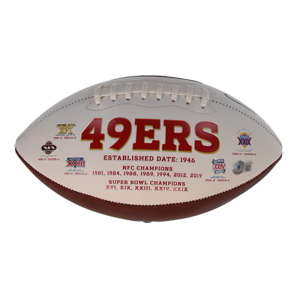 George Kittle Signed 49ers Logo Football (Fanatics) at PristineAuction.com George Kittle Signed 49ers Logo Football (Fanatics) at PristineAuction.com