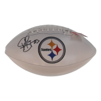 Troy Polamalu Signed Steelers Logo Football Inscribed "HOF 20" (Beckett) at PristineAuction.com