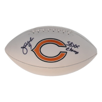 Jim McMahon Signed Bears Logo Football Inscribed "SB XX Champs" (Beckett) at PristineAuction.com