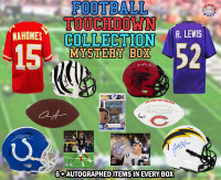 Football TOUCHDOWN Autographed Mystery Box - Series 19 (6 SIGNED ITEMS PER BOX!!) (Limited to 150) - Schwartz Sports at PristineAuction.com