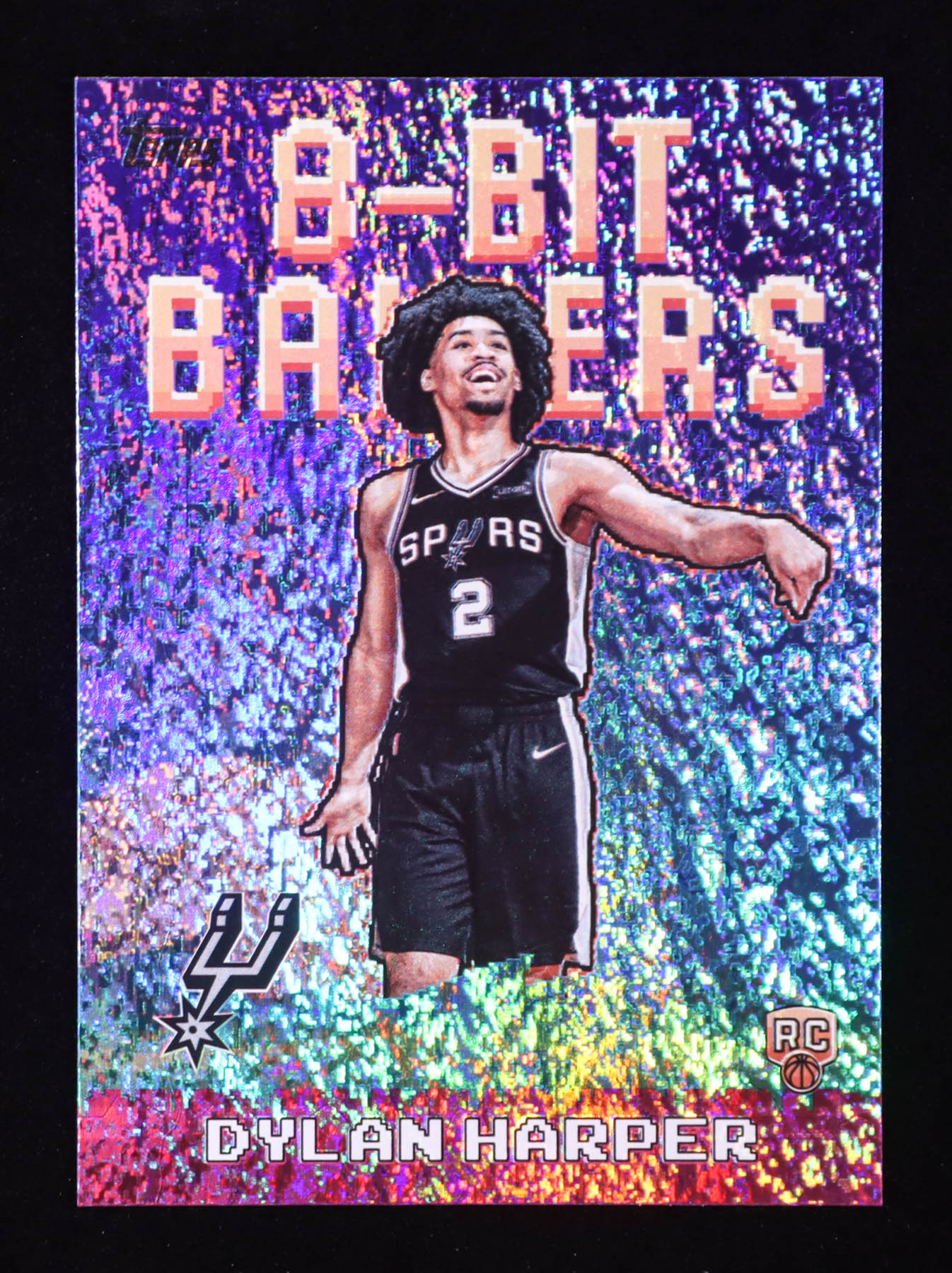 Dylan Harper 2025-26 Topps 8-Bit Ballers Holo Foil #8B32 RC at PristineAuction.com Dylan Harper 2025-26 Topps 8-Bit Ballers Holo Foil #8B32 RC at PristineAuction.com