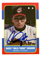 Charlie Sheen Signed "Major League" Custom Trading Card (PSA) at PristineAuction.com