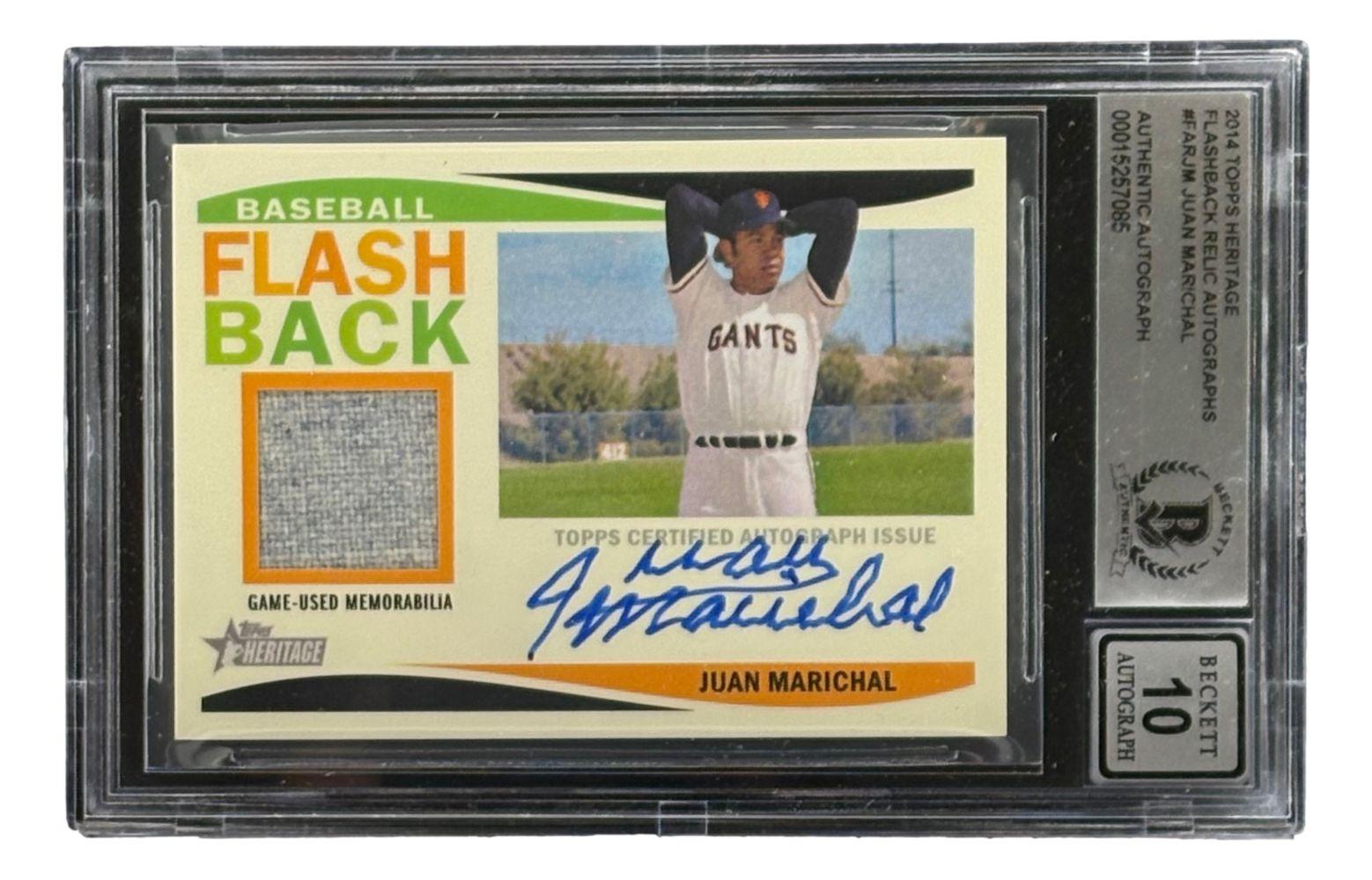 Juan Marichal Signed 2013 Topps Heritage #FAR-JM Card (BGS | Auto 9) at PristineAuction.com Juan Marichal Signed 2013 Topps Heritage #FAR-JM Card (BGS | Auto 9) at PristineAuction.com