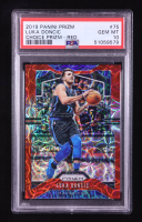 Luka Doncic 2019-20 Panini Prizm Prizms Choice Red #75 #36/88 (PSA 10) at PristineAuction.com