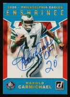 Harold Carmichael Signed 2020 Panini Donruss Hall of Fame Enshrinee #NNO Inscribed "HOF 20" (JSA) at PristineAuction.com