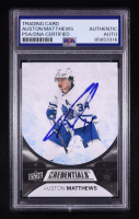 Auston Matthews Signed 2021-22 Upper Deck Credentials #5 (PSA Authentic) at PristineAuction.com