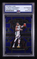Giannis Antetokounmpo Signed 2023-24 Select Blue #60 (PSA Authentic) at PristineAuction.com
