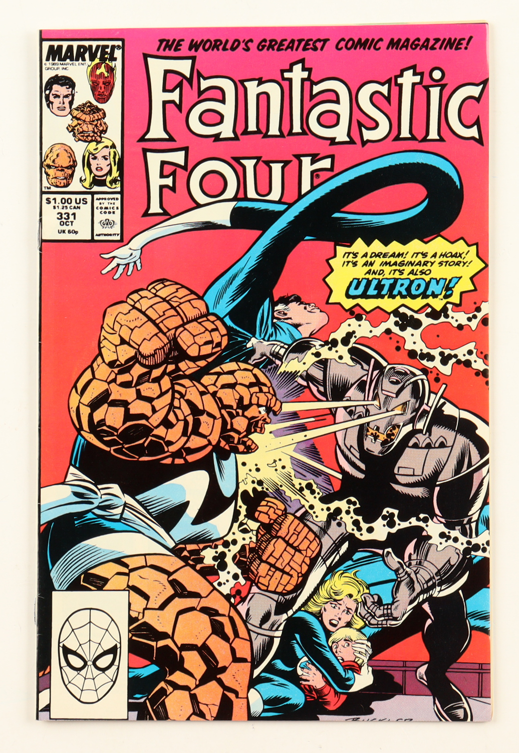1989 "The Fantastic Four" Issue #331 Marvel Comic Book at PristineAuction.com 1989 "The Fantastic Four" Issue #331 Marvel Comic Book at PristineAuction.com