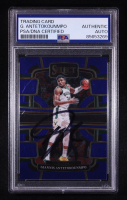 Giannis Antetokounmpo Signed 2023-24 Select Blue #60 (PSA Authentic) at PristineAuction.com
