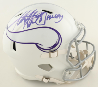 Adrian Peterson Signed Vikings Full-Size Matte White Speed Helmet Inscribed "All Day" (JSA) at PristineAuction.com