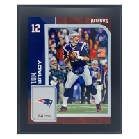 Tom Brady Patriots Sublimated Player Plaque at PristineAuction.com