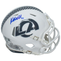Kyren Williams Signed Rams Salute to Service Alternate Speed Mini Helmet (Beckett) at PristineAuction.com