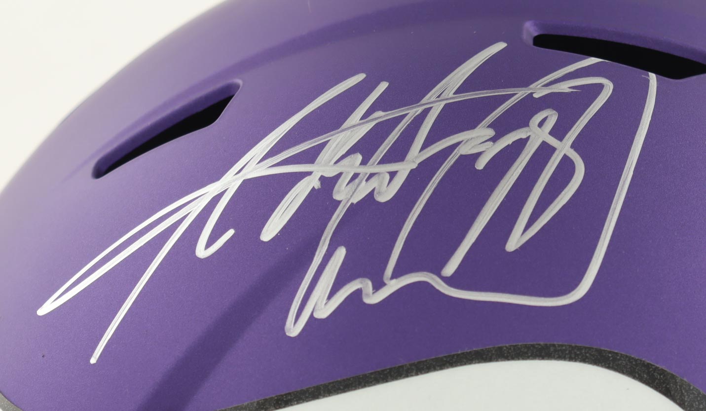 Adrian Peterson Signed Vikings Full-Size Speed Helmet (JSA) at PristineAuction.com Adrian Peterson Signed Vikings Full-Size Speed Helmet (JSA) at PristineAuction.com