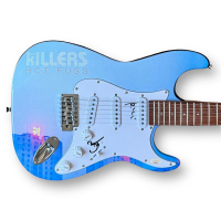 Brandon Flowers & Ronnie Vannucci Signed "The Killers" Custom Stratocaster Guitar (JSA) at PristineAuction.com