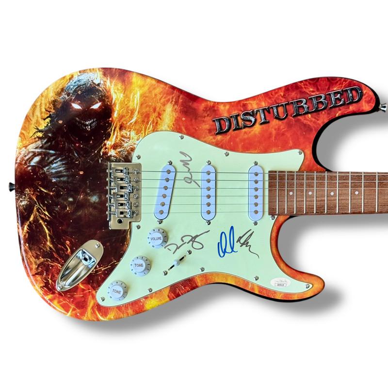 "Disturbed" Custom Stratocaster Guitar Band-Signed By (4) with David Draiman, Dan Donegan, Mike Wengren & John Moyer (JSA) at PristineAuction.com "Disturbed" Custom Stratocaster Guitar Band-Signed By (4) with David Draiman, Dan Donegan, Mike Wengren & John Moyer (JSA) at PristineAuction.com