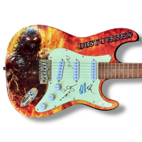 "Disturbed" Custom Stratocaster Guitar Band-Signed By (4) with David Draiman, Dan Donegan, Mike Wengren & John Moyer (JSA) at PristineAuction.com