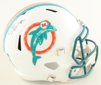 Mark Clayton & Mark "Super" Duper Signed Dolphins Full-Size Speed Helmet (JSA) at PristineAuction.com