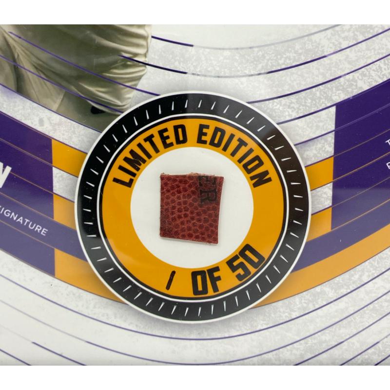 Justin Jefferson Vikings LE Custom Framed Display with Piece of Game-Used Football at PristineAuction.com Justin Jefferson Vikings LE Custom Framed Display with Piece of Game-Used Football at PristineAuction.com