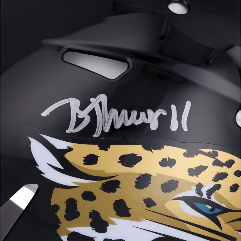 Brian Thomas Jr. Signed Jaguars Full-Size Authentic On-Field Speed Helmet (Fanatics) at PristineAuction.com Brian Thomas Jr. Signed Jaguars Full-Size Authentic On-Field Speed Helmet (Fanatics) at PristineAuction.com