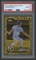 George Brett 2024 Topps Chrome Gilded Collection #16 #19/99 (PSA 10) at PristineAuction.com