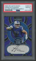 Aidan Hutchinson 2022 Wild Card Auto Mania Purple Sparkles Autographs #AMC92 #23/75 (PSA 10) at PristineAuction.com