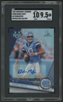 Drake Maye 2023 Bowman University Chrome Autographed Refractor #200 RC #362/499 (SGC 9.5 | Auto 10) at PristineAuction.com