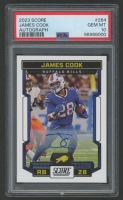 James Cook 2023 Score Autograph #264 (PSA 10) at PristineAuction.com