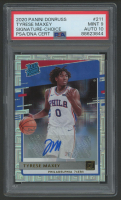 Tyrese Maxey 2020 Donruss RR Signature Choice #211 (PSA 9 | Auto 10) at PristineAuction.com
