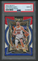 Stephen Curry 2024 Select Tri-Color Prizm #7 (PSA 10) at PristineAuction.com