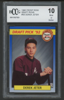 Derek Jeter 1992 Front Row Draft Picks #55 RC (BCCG 10) at PristineAuction.com