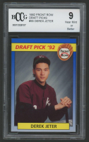 Derek Jeter 1992 Front Row Draft Picks #55 RC (BCCG 9) at PristineAuction.com