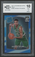 Jayson Tatum 2017-18 Donruss Optic RR Holo #198 (BCCG 10) at PristineAuction.com