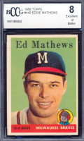 Eddie Mathews 1958 Topps #440 (BCCG 8) at PristineAuction.com