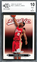 LeBron James 2003-04 Upper Deck MVP #201 RC (BCCG 10) at PristineAuction.com