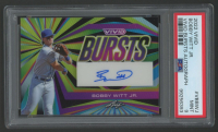 Bobby Witt Jr. 2022 Leaf Vivid Vivid Bursts Autogrpah #VBBWJ #16/25 (PSA 9) at PristineAuction.com