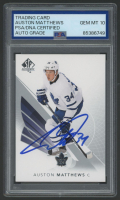 Auston Matthews Signed 2017 SP Authentic #10 (PSA | Autograph Graded 10) at PristineAuction.com