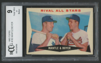 Mickey Mantle / Ken Boyer 1960 Topps #160 Rival All-Stars (BCCG 9) at PristineAuction.com
