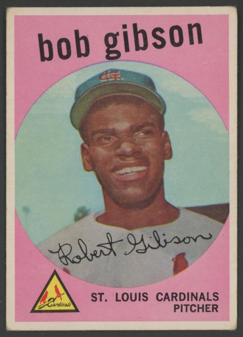 Bob Gibson 1959 Topps #514 RC at PristineAuction.com Bob Gibson 1959 Topps #514 RC at PristineAuction.com