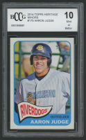 Aaron Judge 2014 Topps Heritage Minors #175 (BCCG 10) at PristineAuction.com