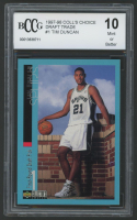 Tim Duncan 1997-98 Collector's Choice Draft Trade #1 (BCCG 10) at PristineAuction.com