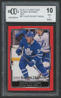 Auston Matthews 2016-17 O-Pee-Chee Glossy Rookies Red #R1 (BCCG 10) at PristineAuction.com