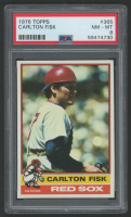 Carlton Fisk 1976 Topps #365 (PSA 8) at PristineAuction.com