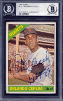 Orlando Cepeda Signed 1966 Topps #132 Inscribed "HOF 99" (BGS) at PristineAuction.com