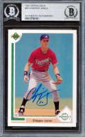 Chipper Jones Signed 1991 Upper Deck #55 RC (BGS) at PristineAuction.com