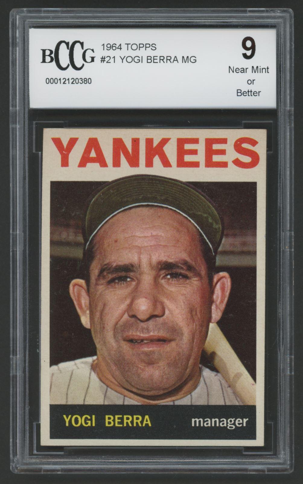 Yogi Berra 1964 Topps #21 MG (BCCG 9) at PristineAuction.com Yogi Berra 1964 Topps #21 MG (BCCG 9) at PristineAuction.com