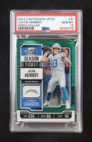 Justin Herbert 2023 Panini Contenders Optic Green Pulsar #31 #34/35 (PSA 10) at PristineAuction.com