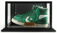 Larry Bird Signed Converse All-Star Basketball Shoe with Display Case (PSA) at PristineAuction.com